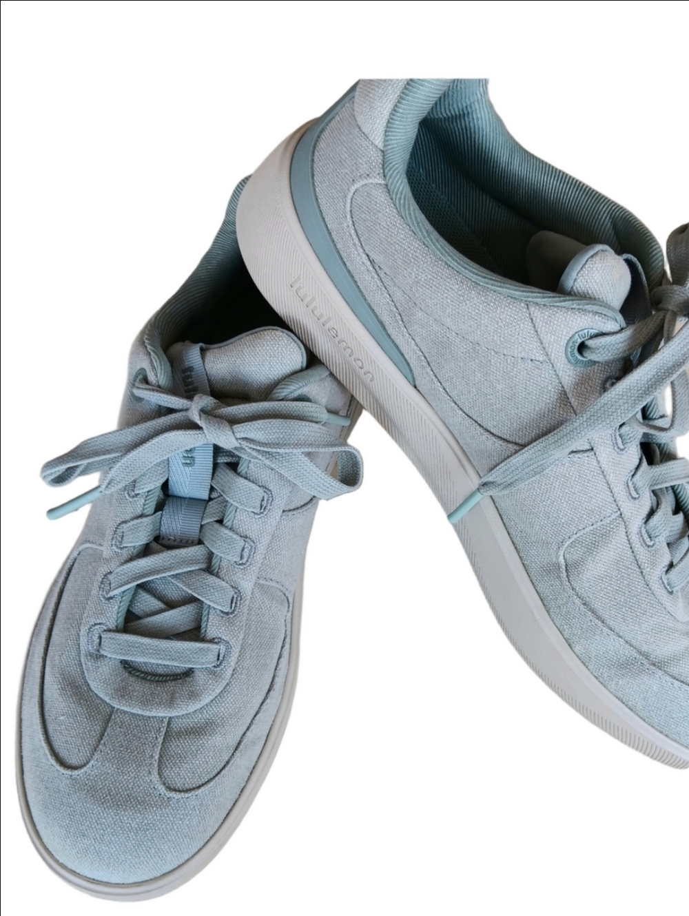 Lululemon Cityverse Sage Green Canvas Casual Low-Top Sneakers Lace-up Cushioned - Picture 3 of 9